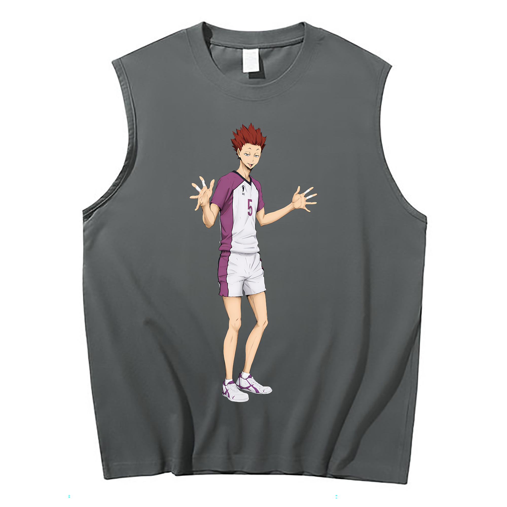 （画像用） ハイキュー!! Haikyu!! コットン100％タンクトップ（フロントプリント）
